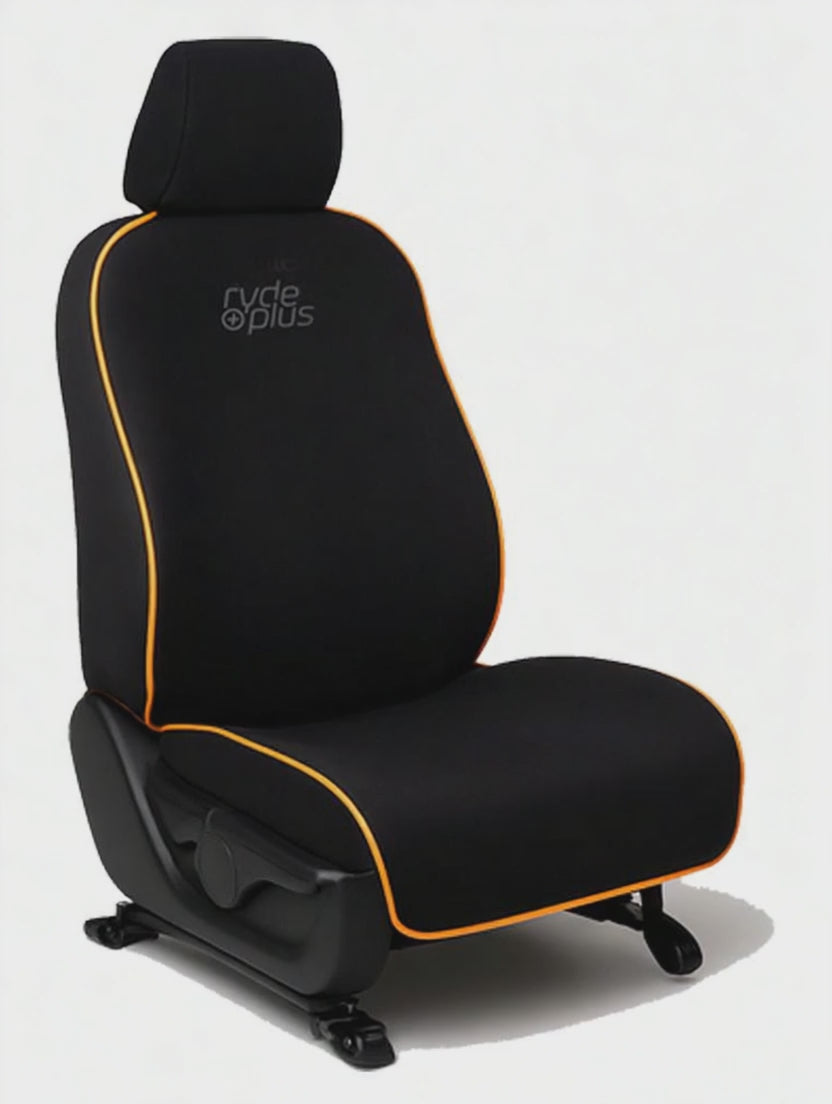 Easy Installation, Simple to install and remove within seconds.
Secure Fit, Features an adjustable elastic strap with a buckle to secure around the seat back.
Universal Fit, Suitable for most cars and vans.
Material, Made of durable Neoprene (wetsuit material) with anti-slip backing for a perfect fit
Material Thickness: 3.5mm Neoprene material
Protection: Water resistant material that car seats against water, sweat, and dirt.
Soft, comfortable,
